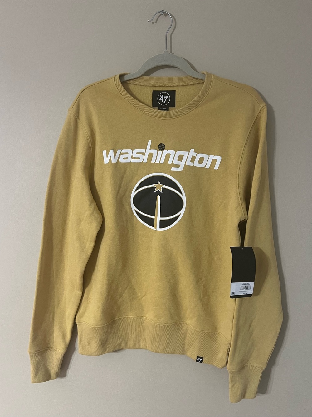 '47 Adult 2025-26 City Edition Washington Wizards Pregame Crewneck Sweatshirt